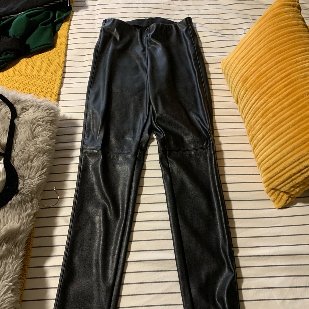 H&M (Divided) Black Leather Pants